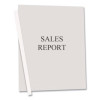 Vinyl Report Covers With Binding Bars, 0.13" Capacity,  8.5 x 11, Clear/Clear, 50/Box