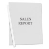 Vinyl Report Covers, 0.13" Capacity, 8.5 X 11, Clear/Clear, 50/Box
