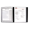 Bound Sheet Protector Presentation Book, 24 Letter-Size Sleeves, Black