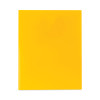 Two-Pocket Heavyweight Poly Portfolio Folder, Accommodates 11 x 8.5 Sheets, Yellow, 25/Box
