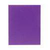Two-Pocket Heavyweight Poly Portfolio Folder, Accommodates 11 x 8.5 Sheets, Purple, 25/Box