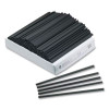Slide 'N Grip Binding Bars, 40-Sheet Capacity, 11" x 0.25", Black, 100/Box