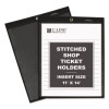 Stitched Shop Ticket Holders, Super Heavy-Duty, 11 x 14 Insert, Clear Front, Black Pressboard Back, Black Border, 25/Box