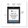 Stitched Shop Ticket Holders, Super Heavy-Duty, 8.5 x 11 Insert, Clear Front, Black Pressboard Back, Black Border, 25/Box