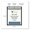 Stitched Shop Ticket Holders, Heavy-Duty, Top Load 12 x 15 Insert, Clear Front, Black Border, 25/Box