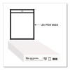 Stitched Shop Ticket Holders, Heavy-Duty, Top Load 12 x 15 Insert, Clear Front, Black Border, 25/Box