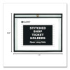 Stitched Shop Ticket Holders, Super Heavy-Duty, Top Load 11 x 8.5 Insert, Clear Front, Black Border, 25/Box