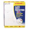 Polypropylene Sheet Protectors, Medium-Duty, Side: 3-Hole Punched, Top Load 8.5 x 11 Insert, Nonglare Clear Front, 50/Box