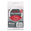 Self-Adhesive Ring Binder Label Holders, Top Load, 2.25 x 3.63, Clear, 12/Pack