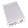 Self-Adhesive Poly Shop Ticket Holders, Super Heavy-Duty, Top Load 5 x 8 Insert, Clear Front, 50/Box