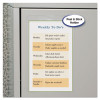 Self-Adhesive Poly Shop Ticket Holders, Super Heavy-Duty, Top Load 5 x 8 Insert, Clear Front, 50/Box