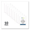 Peel And Stick Photo Holders, 4.38 x 6.5, Clear, 10/Pack