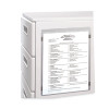 Magnetic Shop Ticket Holders, Super Heavy-Duty, Top Load 8.5 x 11 Insert, Clear Front, 15/Box