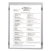 Magnetic Shop Ticket Holders, Super Heavy-Duty, Top Load 8.5 x 11 Insert, Clear Front, 15/Box