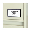 Slap-Stick Magnetic Label Holders, Side Load, 4.25 X 2.5, Black, 10/Pack