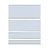 Clear Magnetic Label Holders, Side Load, 6 x 0.5, 10/Pack