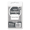 Self-Adhesive Name Badges, 3.5 X 2.25, White, 100/Box