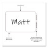Self-Adhesive Name Badges, 3.5 X 2.25, White, 100/Box