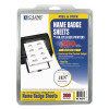 Laser Printer Name Badges, 3 3/8 X 2 1/3, White, 200/Box
