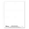 Name Badge Inserts, 4 X 3, White, 60/Pack