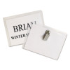 Name Badge Kits, Top Load, 4 X 3, Clear, 50/Box