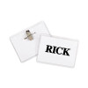 Name Badge Kits, Top Load, 3 1/2 X 2 1/4, Clear, Combo Clip/Pin, 50/Box