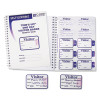 Time'S Up Self-Expiring Visitor Badges With Registry Log, 3 X 2, White, 150 Badges/Box