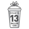 Tall Kitchen Quick-Tie Bags, Tie-Flap, 13 Gal, 23.75" x 28", White, 200/Box