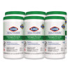 Hydrogen Peroxide Cleaner Disinfectant Wipes, 5.75 x 6.75, Unscented, White, 155/Canister, 6 Canisters/Carton