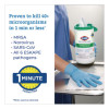 Hydrogen Peroxide Cleaner Disinfectant Wipes, 5.75 x 6.75, Unscented, White, 155/Canister, 6 Canisters/Carton