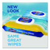 Disinfecting Cleaning Wipes, Easy Pull Pack, 1-Ply, 8 x 7, Lemon Scent, White, 75 Towels/Box, 6 Boxes/Carton