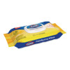 Disinfecting Cleaning Wipes Flex Pack, 1-Ply, 8 x 7, Crisp Lemon, White, 75 Towels/Pack, 6 Packs/Carton