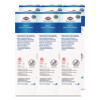 Bleach Germicidal Wipes, Individual Wipes, 1-Ply, 6.75 x 9, Unscented, White, 50/Box, 6 Boxes/Carton