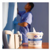 Bleach Germicidal Wipes, Disinfectant Wipes, 1-Ply, 6.75 x 9, Unscented, White, 100 Wipes/Flex-Pack, 6 Flex-Packs/Carton