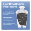 Small 6-Cup Water Filter Pitcher With 1 Standard Filter, Denali, White, 2/Carton