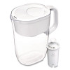 Tahoe Water Pitcher With Standard Filter, 10 Cups, Clear, 2/Carton