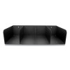 Cash Handling Organizer Bins, 4 Compartments, 16" x 8" x 4", Black