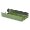 Metal Coin Tray, Accommodates $100 In Dimes, 3.5" x 10" x 1.75", Green