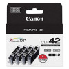 6384b008 (Cli-42) Chromalife100+ Ink, Black/Gray/Light Gray, 4/Pack