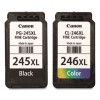 8278b005 (Pg-245Xl/Cl-246Xl) Ink/Paper Combo, 180/300 Page-Yield, Black/Tri-Color