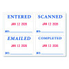 4 In 1 E-Message Dater, 0.94 X 1.75, Completed/Emailed/Entered/Scanned