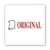 Pre-Inked Shutter Stamp, Red/Blue, Original, 1.63 x 0.5