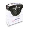 Pre-Inked Shutter Stamp, Red/Blue, Emailed, 1.63 x 0.5