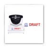 Pre-Inked Shutter Stamp, Red/Blue, Draft, 1.63 x 0.5