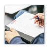 Pre-Inked Shutter Stamp, Red/Blue, Draft, 1.63 x 0.5