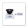 Pre-Inked Shutter Stamp, Blue, Entered, 1.63 x 0.5
