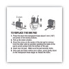 Replacement Ink Pad For 2000Plus 1Si15P, 3" x 0.25", Red