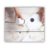 Stamp With Voucher And Fancy Gray Ink Pad, Self-Inking, 1.56" Diameter
