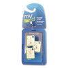 Myid Badge Holder, Vertical/Horizontal, 3 5/8 X 2 1/4, Blue, 1/Ea