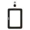 Myid Badge Holder, Vertical/Horizontal, 3 5/8 X 2 1/4, Black, 1/Ea